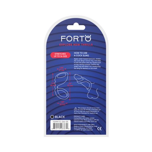 Forto F-45: Textured Bridge Cocksling Black - Image 7