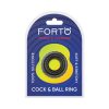 Forto F-43: Tiered Cock & Ball Ring Black