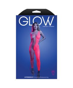 Fantasy Lingerie Glow Hyperdrive Uv Reactive Rhinestone Bodystocking O/S