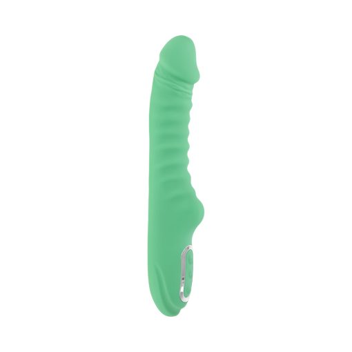 Evolved Full Throttle Rechargeable Warming Vibrator Silicone Mint Green - Image 4