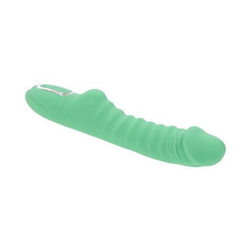 Evolved Full Throttle Rechargeable Warming Vibrator Silicone Mint Green - Image 6