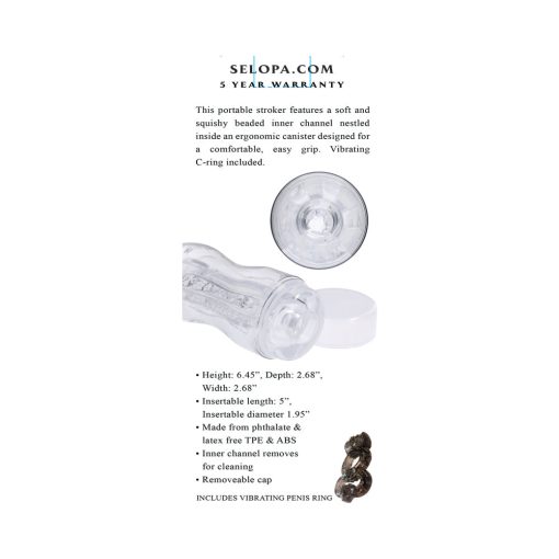 Selopa Stroke Of Luck Stroker Masturbator Tpe Clear - Image 9