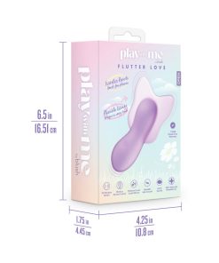 Play With Me Flutter Love Remote Control Clitoral Vibrator Purple