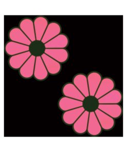 Pastease Daisy: Neon Green & Glow-In-The-Dark Neon Pink Petal Pasties Nipple Covers