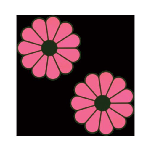 Pastease Daisy: Neon Green & Glow-In-The-Dark Neon Pink Petal Pasties Nipple Covers - Image 4