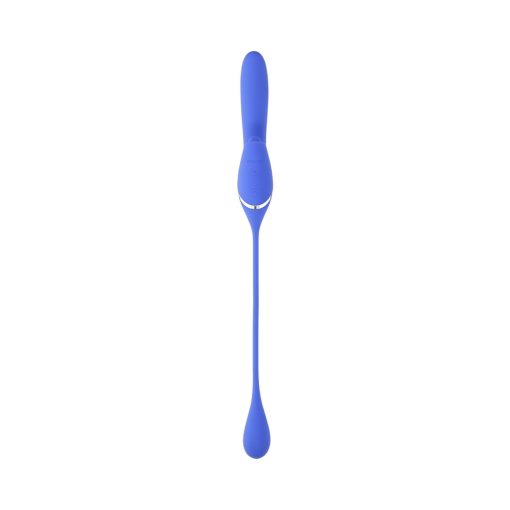 Evolved All In Rechargeable Dual Vibrating Tapping Vibe Silicone Blue - Image 3