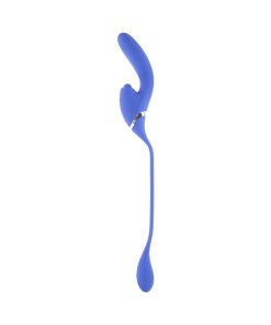 Evolved All In Rechargeable Dual Vibrating Tapping Vibe Silicone Blue