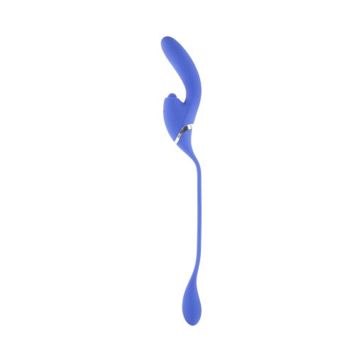 Evolved All In Rechargeable Dual Vibrating Tapping Vibe Silicone Blue - Image 4
