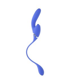 Evolved All In Rechargeable Dual Vibrating Tapping Vibe Silicone Blue