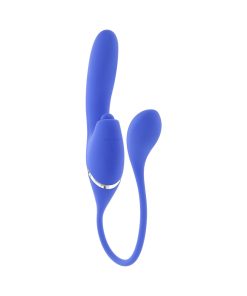 Evolved All In Rechargeable Dual Vibrating Tapping Vibe Silicone Blue