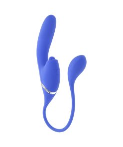 Evolved All In Rechargeable Dual Vibrating Tapping Vibe Silicone Blue