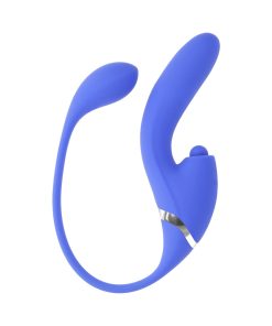 Evolved All In Rechargeable Dual Vibrating Tapping Vibe Silicone Blue