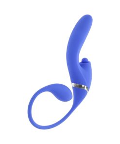 Evolved All In Rechargeable Dual Vibrating Tapping Vibe Silicone Blue