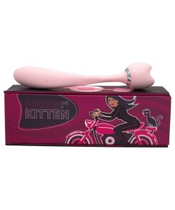 Alternative view of Purrs Like A Kitten Rechargeable Wand Vibrator – Pink