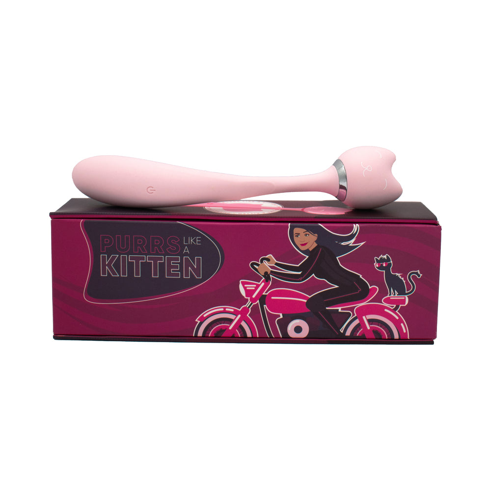 Purrs Like A Kitten Rechargeable Wand Vibrator – Pink 2 Purrs Like A Kitten Rechargeable Wand Vibrator – Pink - Image 2