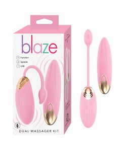 Blaze Dual Massager Kit Pink