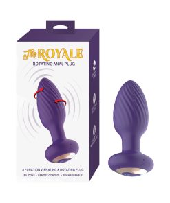 The Royale Rotating Anal Plug Purple