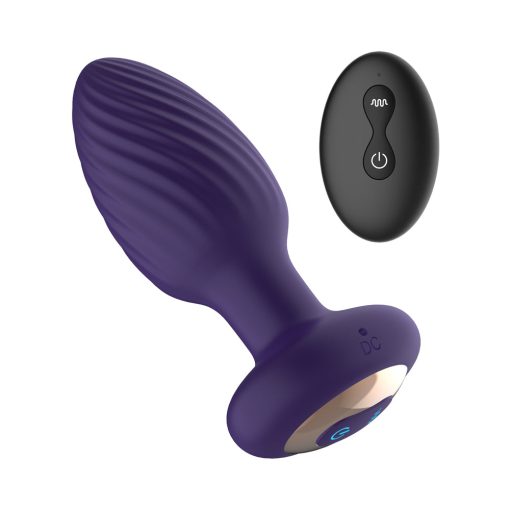 The Royale Rotating Anal Plug Purple - Image 4
