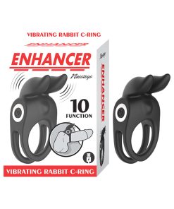 Enhancer Vibrating Rabbit C-Ring Black