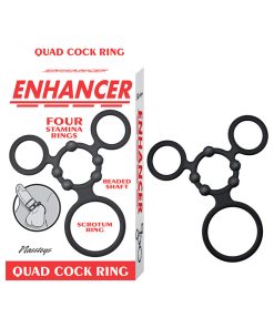 Enhancer Quad Cockring Black