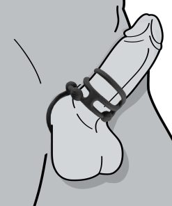 Enhancer Quad Cockring Black