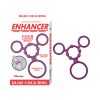 Enhancer Quad Cockring Rubine Red