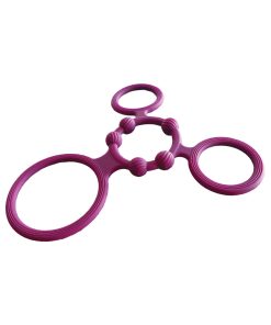 Enhancer Quad Cockring Rubine Red