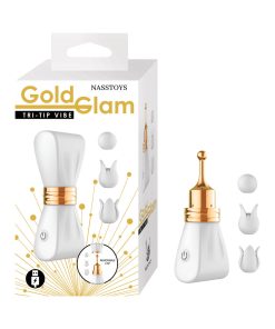 Gold Glam Tri-Tip Vibe White