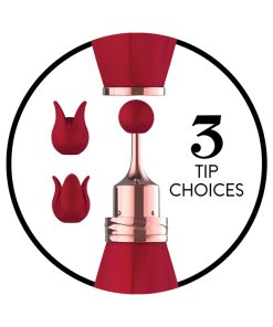 Gold Glam Tri-Tip Vibe Red