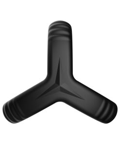 Forto F-59: Tri Cock & Ball Ring Black