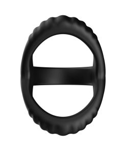 Forto F-59: Tri Cock & Ball Ring Black
