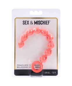 Sportsheets Sex & Mischief Peaches 'N Creame Silicone Anal Beads