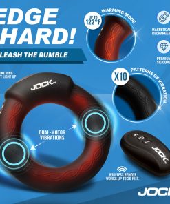 Jock Rumbler 2 In. Vibrating & Warming C-Ring