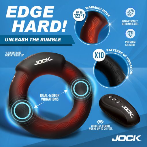 Jock Rumbler 2 In. Vibrating & Warming C-Ring - Image 11