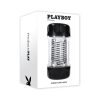Playboy Spring Fling large clear stroker with twisting suction design and beaded inner channel