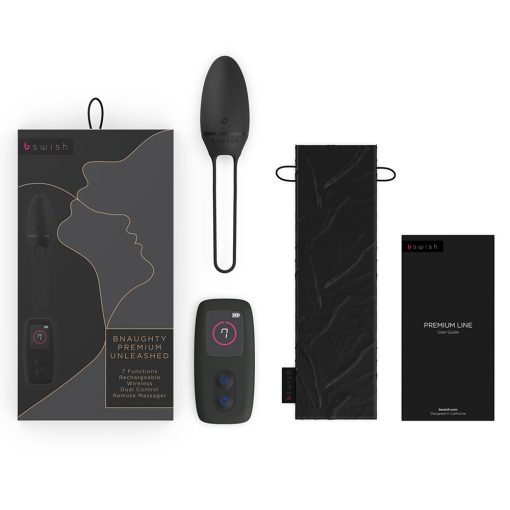 B Swish Bnaughty Premium Unleashed Vibrator Black - Image 7