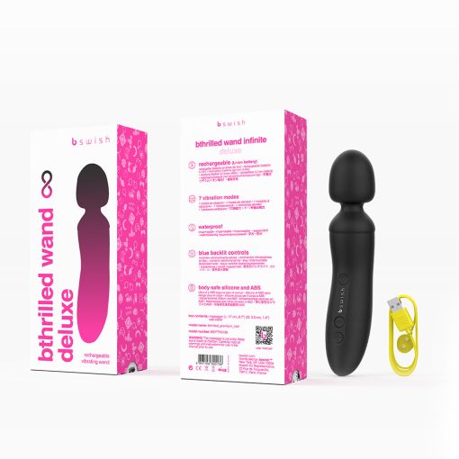 B Swish Bthrilled Premium Mini Wand Noir - Image 4