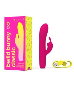 B Swish Bwild Bunny Infinite Classic Vibrator Sunset Pink