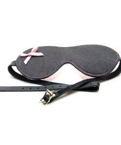 Sex Kitten Leather Buckle Blindfold