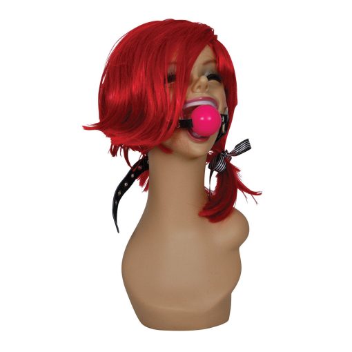 Sex Kitten Silicone Ball Gag Pink - Image 2