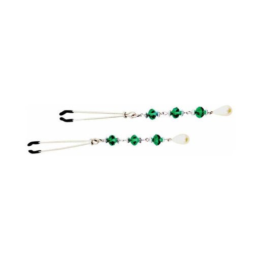Bijoux De Nip Pearl Turquoise Beaded Nipple Clamps - Image 2
