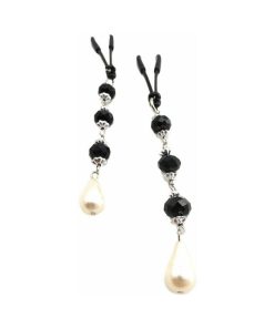 Bijoux De Nip Pearl Black Beaded Nipple Clamps