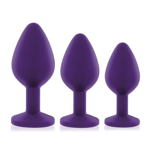 Rianne S 3-Piece Booty Plug Set Purple - Image 7