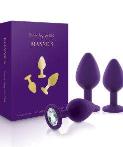 Rianne S 3-Piece Booty Plug Set Purple