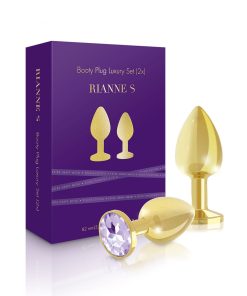 Rianne S 2-Piece Booty Plug Luxury Set Gold