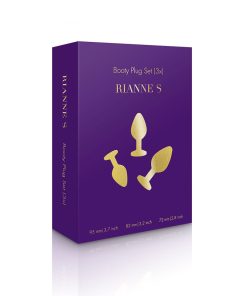 Rianne S 2-Piece Booty Plug Luxury Set Gold