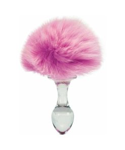 Crystal Delights Magnetic Bunny Tail Plug Pink