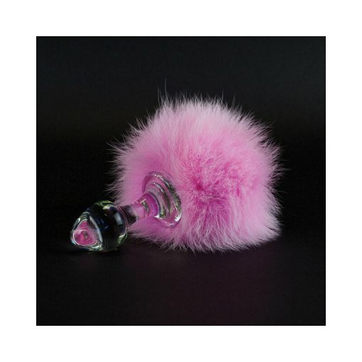 Crystal Delights Magnetic Bunny Tail Plug Pink - Image 2