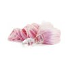 glass pony tail anal plug in baby pink with handcrafted borosilicate body, body-safe and lube compatible