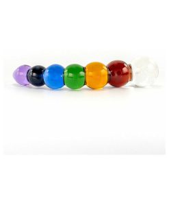 Crystal Delights Rainbow Bubble Dildo With Dichrioic Bulb